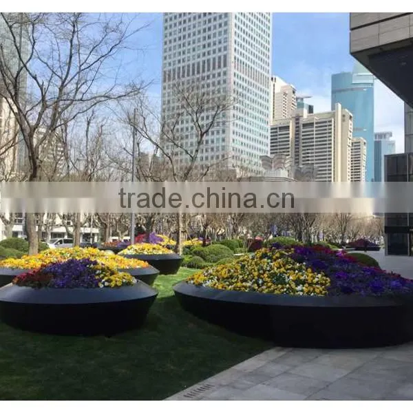 FO-366 Modern Style Rectangle Fiberglass Flower Pot photo-4