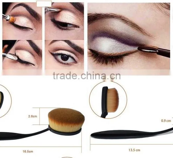2016 Tooth Brush Liquid Foundation Finest Fiber CosmetIc Brush Oval Makeup Brush photo-6