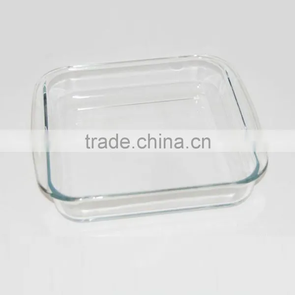 Square High Borosilicate Glass Baking Tray for Microwave photo-4
