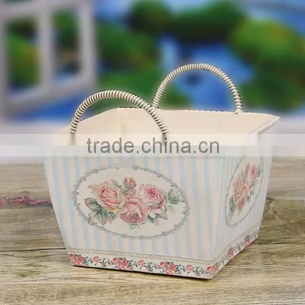 European Style Hot Sale Cheap Price Flower Metal Pot for Home Decor and Decoration photo-2