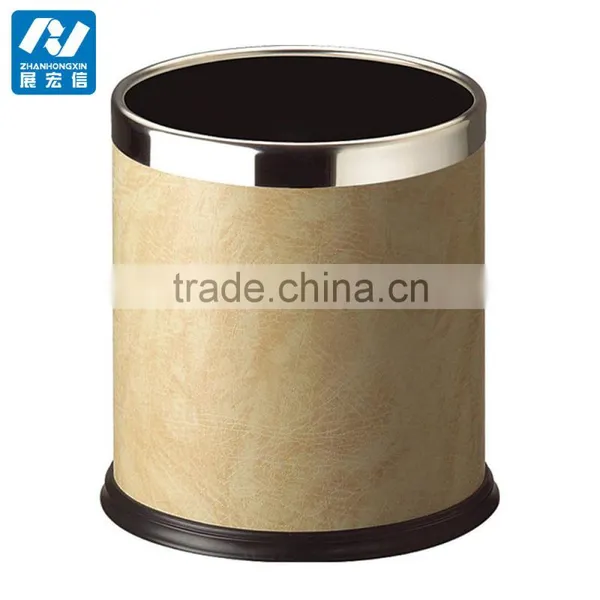 Hotel Room Stainless Steel Silver Waste Bin photo-5