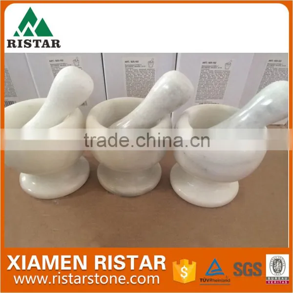 Mini White Marble Stone Mortar and Pestle for Promotion photo-6
