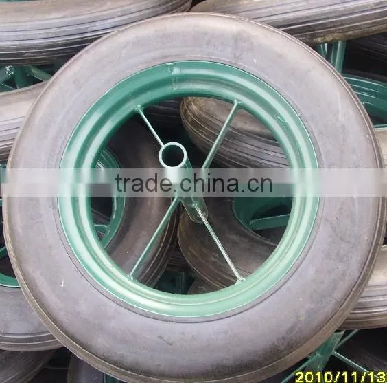 4.00-8 Inch Solid Rubber Wheel for Wheelbarrow photo-3