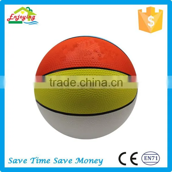 High Quality Enviromental Material Small Mini Kids Toys Rubber Pvc Basketball for Sale photo-3