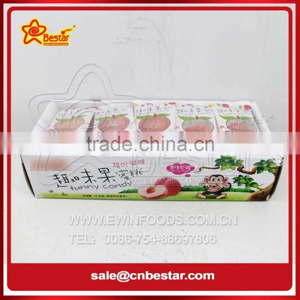 Halal Juicy Peach Soft Jelly Candy Fruit Jelly Candy photo-2