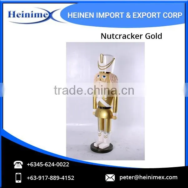 Decorative Nutcracker Gold Statue - Perfect Gift Option photo-3