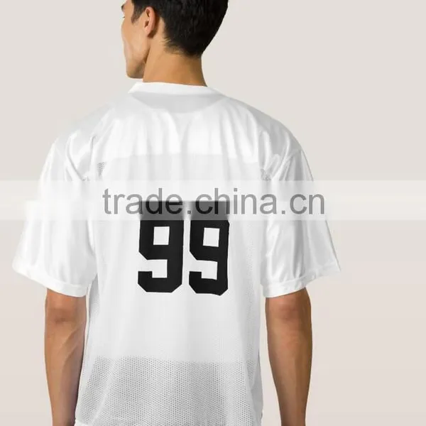2017 Football Jersey New Model, 100% Polyester Rib-knit V Neck Double Sided Football Jersey With Custom Number photo-3