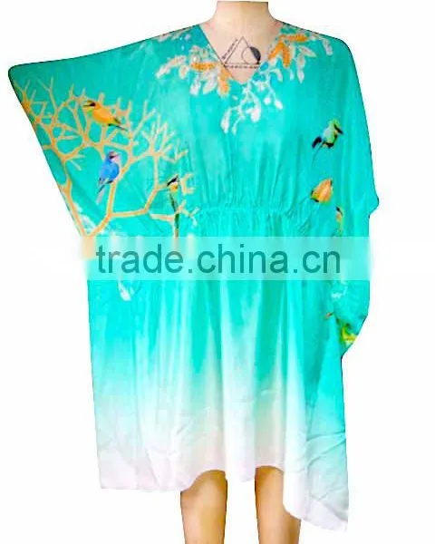 Beautiful Tropical Blue Beach Kaftan photo-3