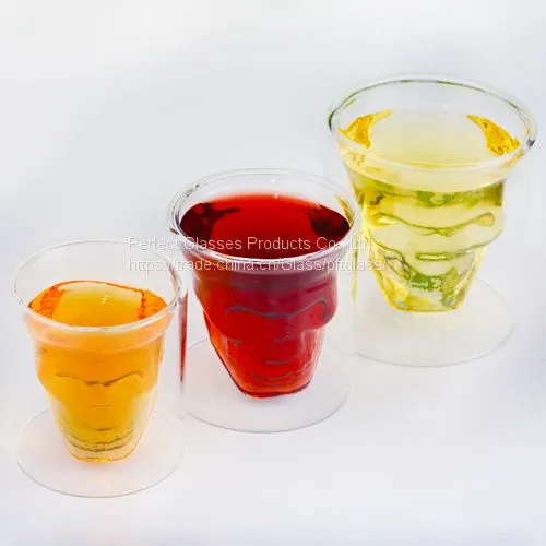 Skull Shape Glass Whisky Cup Beer Cup Red Wine Cup for Bar Fashion Glass Cup Birthday Glass Festival Glass Cup photo-2