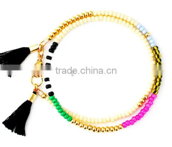 2016 Hot Sale Seed Beads Necklace With Tassel Fashion Necklace photo-2