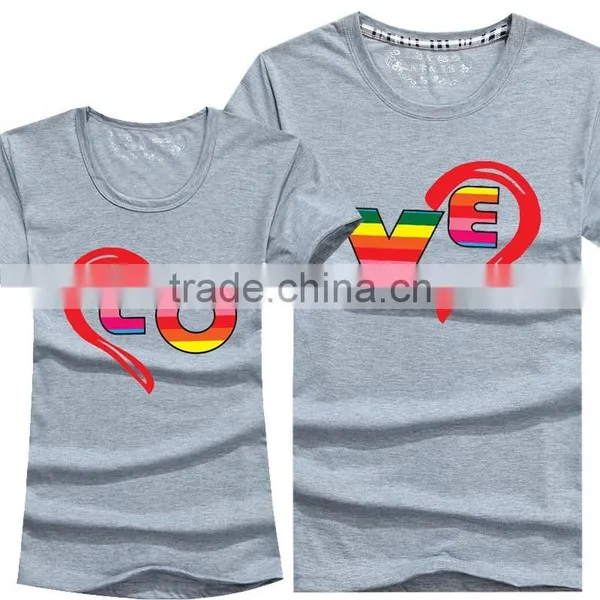 Wholesale Design 100% Cotton Couple Shirts For Lovers photo-5