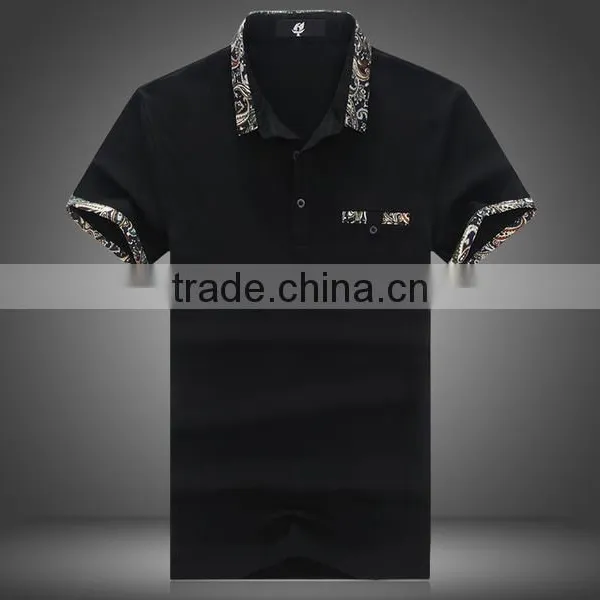Custom Popular Cheap Soft Men's Stand Collar Cotton Short Sleeve Men T Shirt Camisa Polo Shirts Wholesale photo-2
