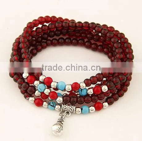 2017 Hot Sell Wholesale Fashion Jewelry Imitation of Garnet Bracelet photo-3