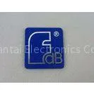 Smooth Mount Feet Epoxy Metal Aluminum Name Plates , Oxidation / Spray Paint