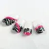 Salon Transparent French Tip Fake Nails 3D Glitter Full Cover Press Nail
