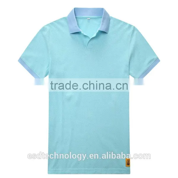 Soft Unisex Antistatic Short Sleeve POLO Shirt of Low Triboelectric Voltage photo-4