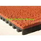 Continuous Rubber Mat Machine , Prefabricated Type Track Rubber Production Line