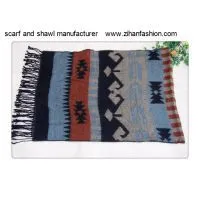 Geometric Style Winter Scarf and Shawl