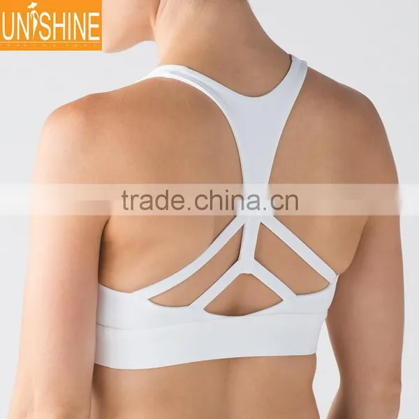 OEM Women Fitness Bra Yoga Tops Seamless Criss Cross Padded Yoga Bra photo-2