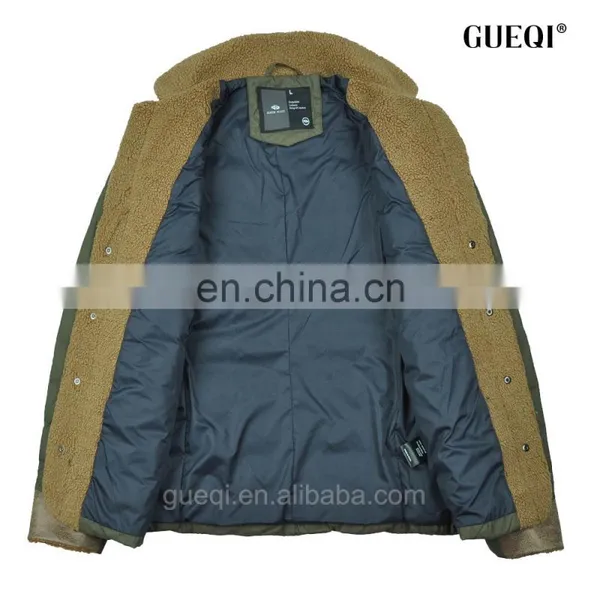 2015 Fur Collar and Placket pu Cuff Softshell Jacket photo-3