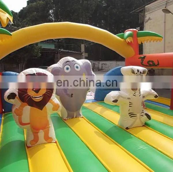 2017 High Quality Outdoor Amusement Park Jungle Kids Playground Inflatable Fun City photo-5