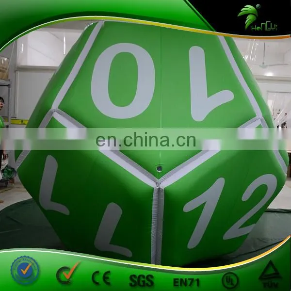 4 m Hanging Inflatable Dice Shape Balloon Inflatable Custom Polygon Ball Advertising Display PVC Decorative photo-2