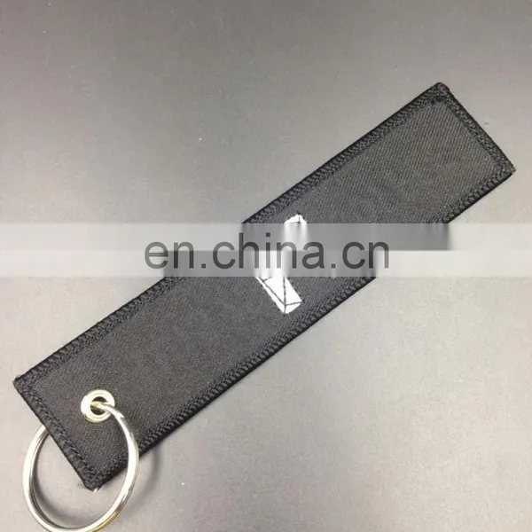 Embroidery Keychain Key Tag Key Fob Custom Embroidery Fabric Keychain photo-3