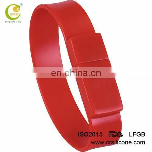 Silicon Wristband Usb Flash Drive,Emboss Logo Bracelet Usb Pendrive,Promotional Corporate Gift Bracelet Usb photo-4