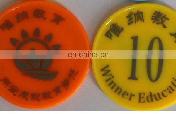 Custom Token Custom Logo Plastic Stiker Laser Printing Token Without MOQ photo-5