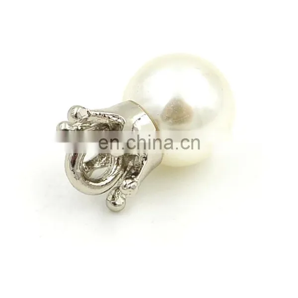 White Pearl Fashionable Eco-friendly Special Design Nickle-free Custom Metal Buttons photo-2