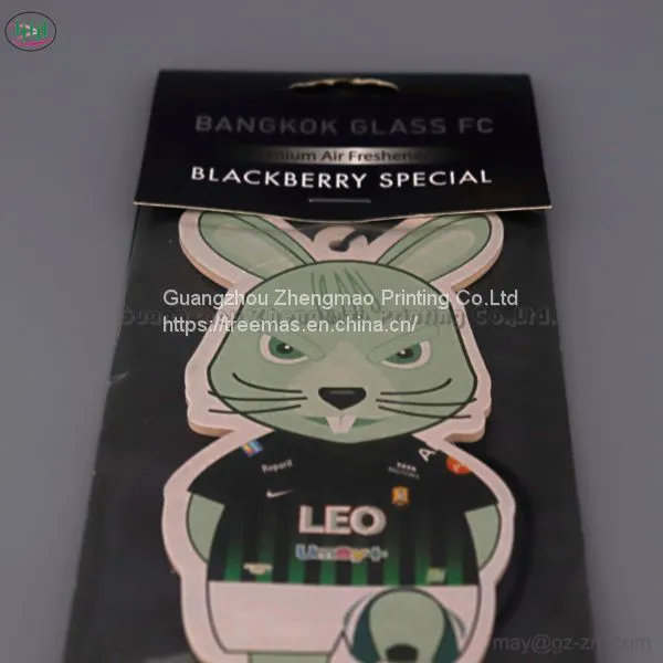 Double-side Printing Animal Pattern Also OEM Any Design You Like Aroma Paper Car Air Freshener photo-2