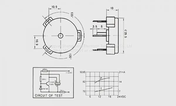 Piezoelectric Passive Buzze Scdz30*10 photo-3