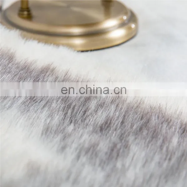 NAturelife Non-slip Bedside Bed Mats Table Grey Faux Arctic Wolf Rugs With Logo photo-5