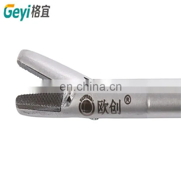 Reusable V-shaped Heavy Curved Needle Holder Forcpes Laparoscopic Instruments photo-7