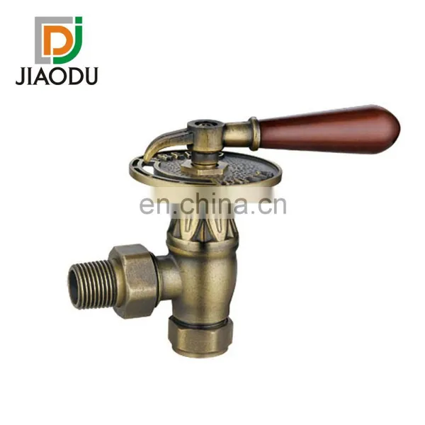 Brass Radiator Angle Antique Copper Traditional Thermostatic Radiator Valve photo-4