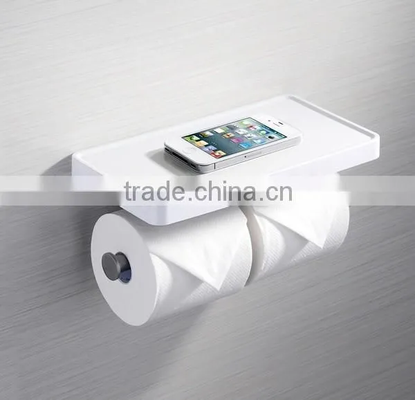 Stainless Steel Bathroom Shelf With Toilet Paper Holder / Wall Mounted Bathroom Shelf / Bathroom Accessory photo-2