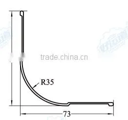 05110 Angle Corner Protector / Aluminum Profile Rail for Refrigerated Truck Body Aluminum Angle photo-2