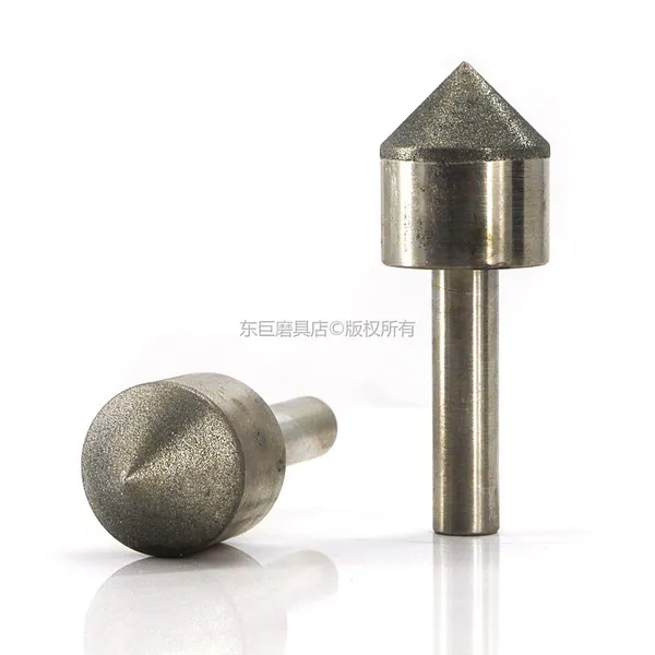 Diamond Mounted Point Cylinder Head Rough Grit 30 for Agate Granite Stone Coarse Grinding Shank 6mm Head 5~25mm photo-5