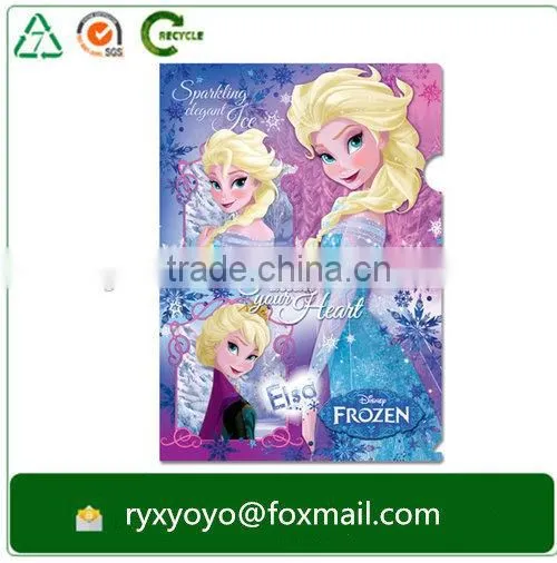 Customzied PP a4 Size L Shaped Plastic Folder With CMYK Printing photo-3