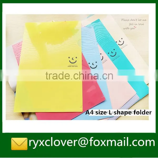 A4 PP Plastic L Shape File Folder for Students photo-2