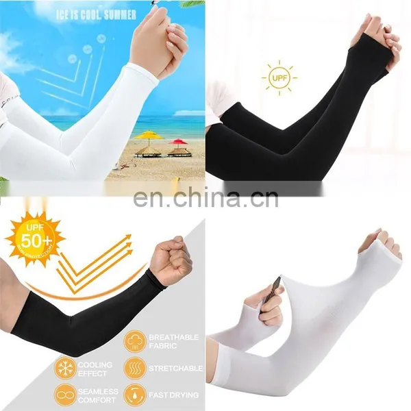 Outdoor Sports Sunscreen Ice Silk Sleeve Women's Driving and Riding Breathable UV Protection Arm Cover Men's Summer photo-4