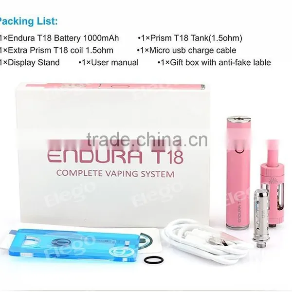 100% Authentic Innokin Endura T18 Kit With 1000mAh Wholesale Elego Stock photo-6