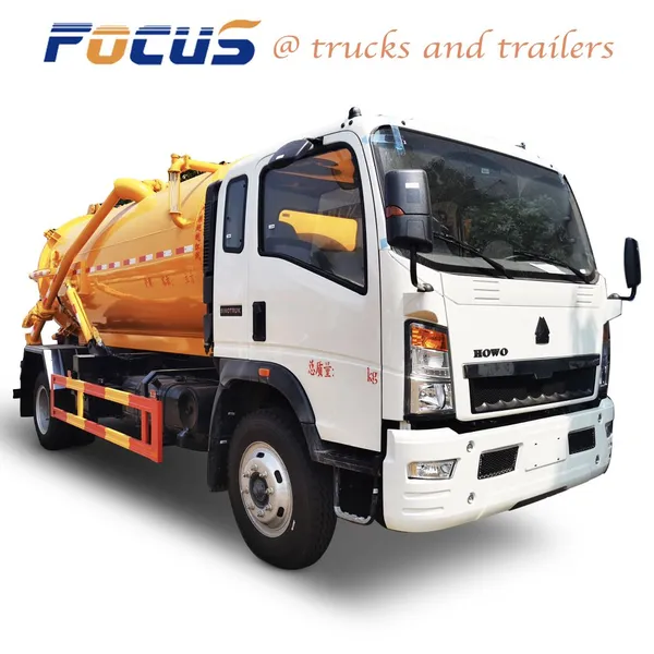 Sewage Suction Truck ,8 × 4 Sewage Suction Vacuum Tank Truck,Sewage Dredging & Cleaning Tank Truck for Wastewater Rainwater Sewage Sludge photo-4