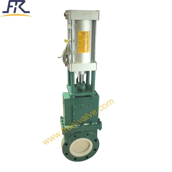 Pneumatic Split Type Ceramic Lined Knife Gate Valve photo-2