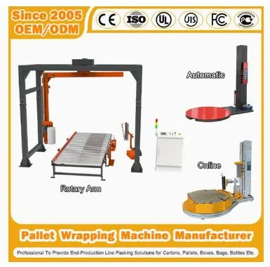 Customized Automatic Shrink Packing Film Pallet Stretch/Strapping Machine