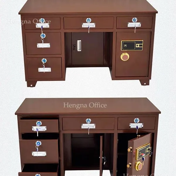 Biometric Executive Safe Desk- ESC834 |Voice Navigation & Anti-Corrosion Metallic Paint for Hotel Reception & Accounting photo-5