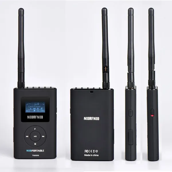 factory supply nile t600m portable fm transmitter for car mp3 with cd-like high-fidelity stereo sound, wireless transmitter for square dance