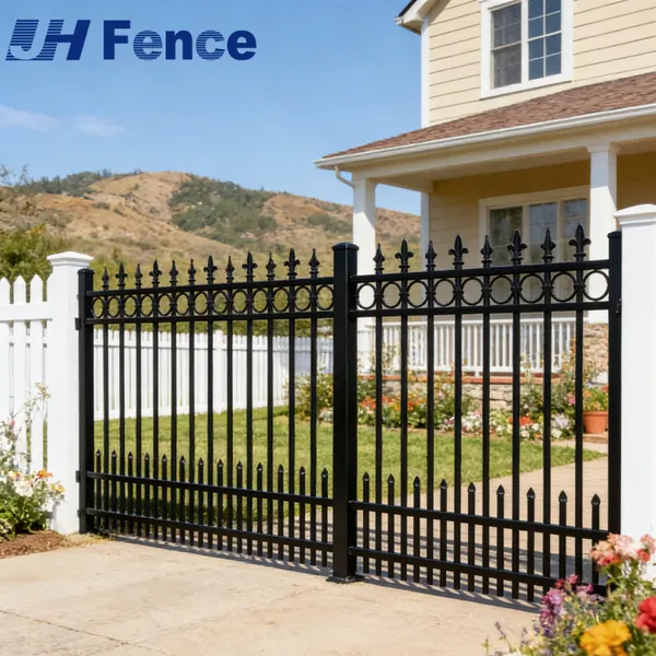 Elegant Wrought Iron Garden Fence Panels for Stylish Outdoor Decor