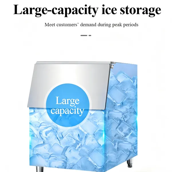 Industrial 500kg Square Ice Machine, Clear Cube Ice Maker for Catering and Cold Drink Business photo-5