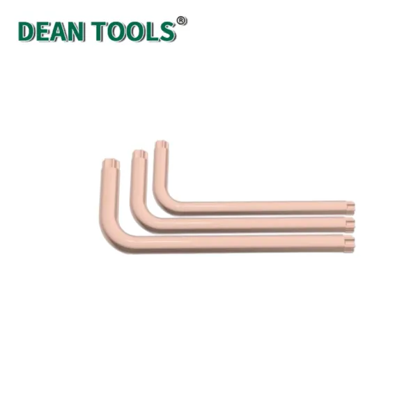 Non-Sparking Flower Type Allen Key Hex Key Wrench, L-Type Torx Allen Key, Flower Type Hexagon Socket Wrench, 6 Point Hex Screwdriver photo-2